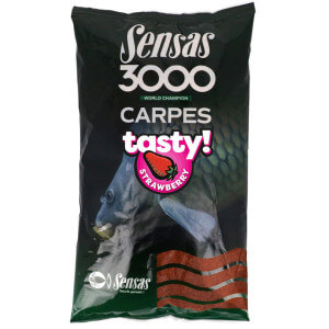 Obrázek 2 k SET SENSAS 3000 Carp Tasty Jahoda = kbelík + kšiltovka + posilovač + aromix + 2x krmivo