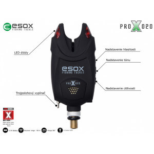 Obrázek 2 k Sada 4 signalizátorů ESOX Pro X 020 s příposlechem