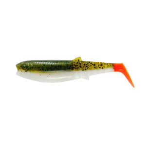 Nástraha SAVAGE GEAR Cannibal Shad, 5 ks D - Olive Hot Orange