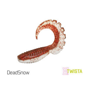 Umělá nástraha DELPHIN Twista UVs, 8 cm, 5 ks DeadSnow