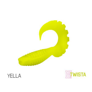 Umělá nástraha DELPHIN Twista UVs, 8 cm, 5 ks Yella